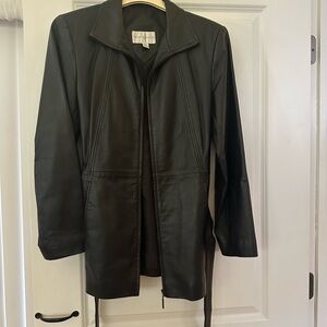 Worthington Dark Leather Jacket